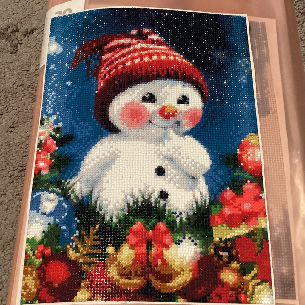 Festive Snowman Diamond Painting